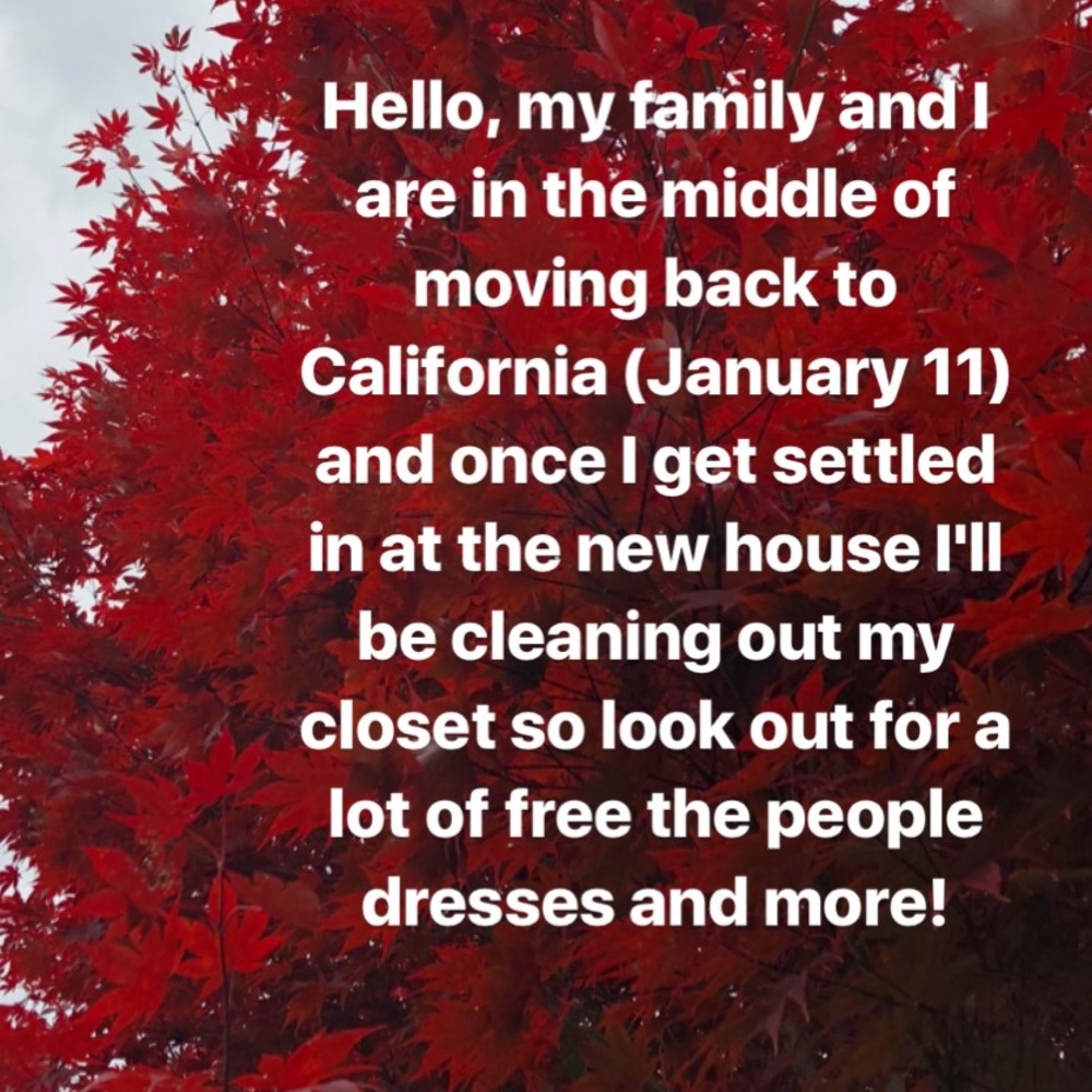 Moving sale soon!
